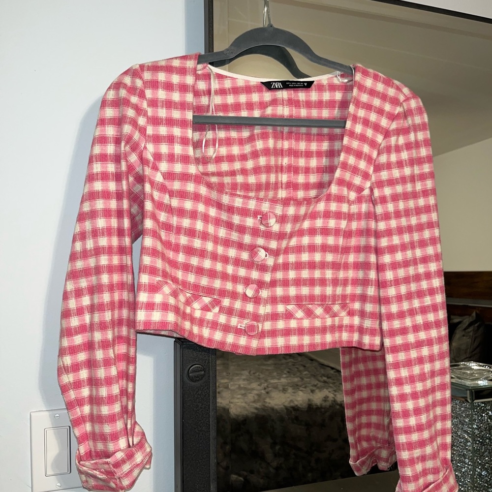 Zara pink blazer